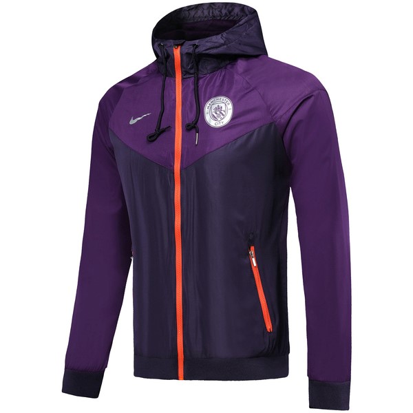 Windjacke Manchester City 2019-20 Lila Fussballtrikots Günstig